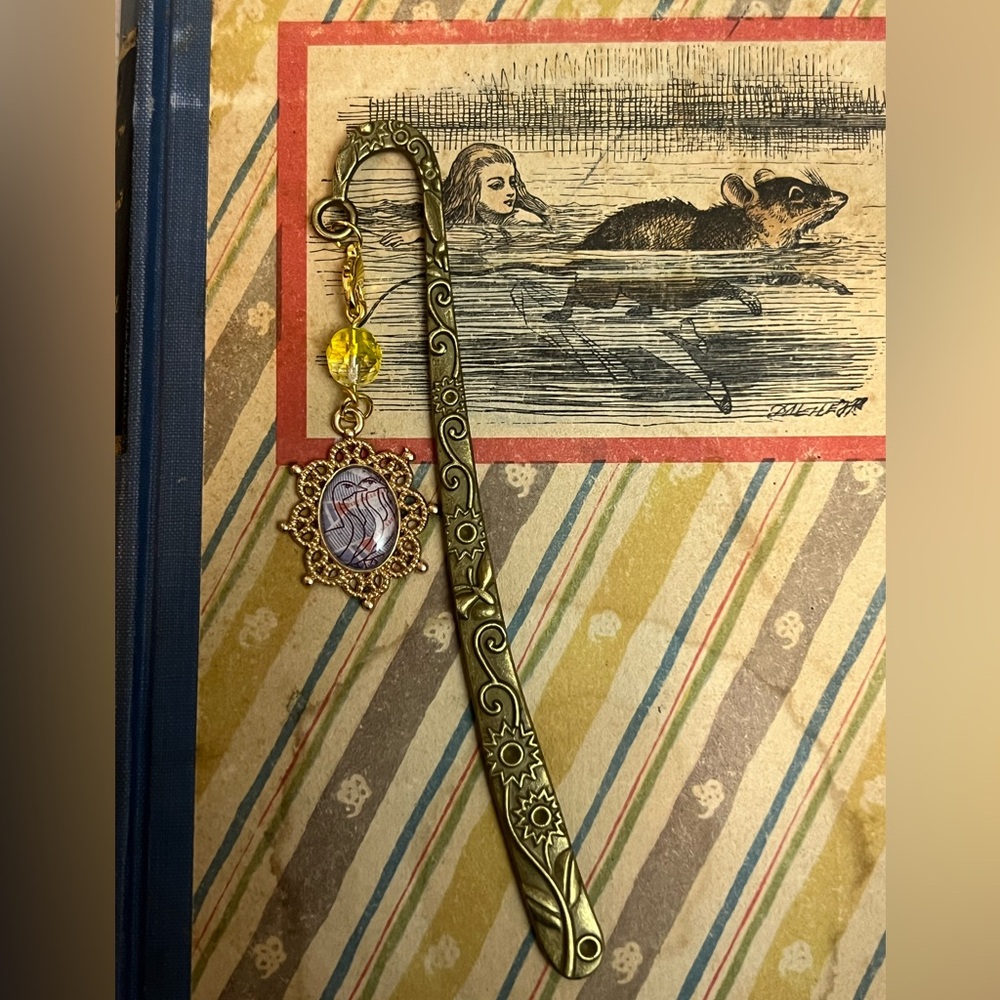 Handmade bookmark using vintage money from Egypt